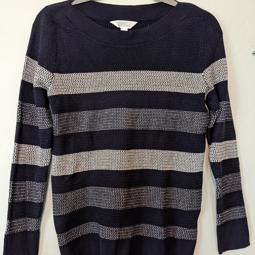 Market & Spruce, Stitch Fix, size small, navy blue sweater